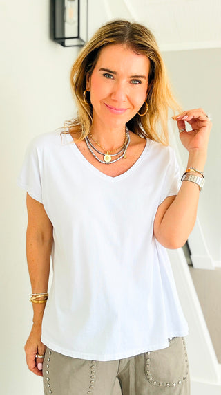 Alys Cotton Italian Top- White