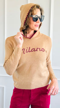 Milano Knit Hoodie-140 Sweaters-Active Basic-Coastal Bloom Boutique, find the trendiest versions of the popular styles and looks Located in Indialantic, FL