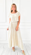 Driftwood Breeze Pleated Skirt-170 Bottoms-Blu Pepper-Coastal Bloom Boutique, find the trendiest versions of the popular styles and looks Located in Indialantic, FL