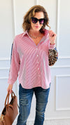 Wild Remix Button Down Top-110 Long Sleeve Tops-JODIFL-Coastal Bloom Boutique, find the trendiest versions of the popular styles and looks Located in Indialantic, FL