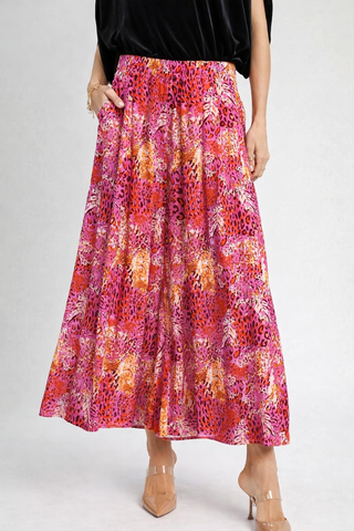 Sunset Splash Pleated Pant