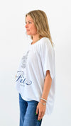 Paris Embroidery Italian Graphic tee-110 short Sleeve Top-Italianissimo-Coastal Bloom Boutique, find the trendiest versions of the popular styles and looks Located in Indialantic, FL