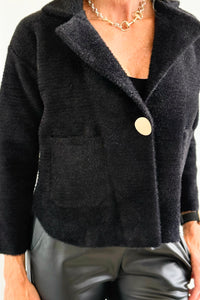 Golden Button Fitted Blazer-160 Jackets-Z STUDIO-Coastal Bloom Boutique, find the trendiest versions of the popular styles and looks Located in Indialantic, FL