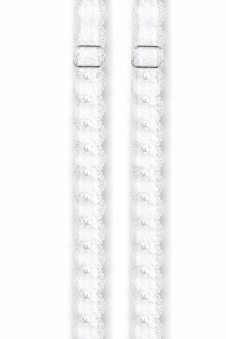 Strap Situation - White Lace W Pearls