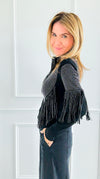Starstruck Fringe Glam Jacket-160 Jackets-7Mango7-Coastal Bloom Boutique, find the trendiest versions of the popular styles and looks Located in Indialantic, FL