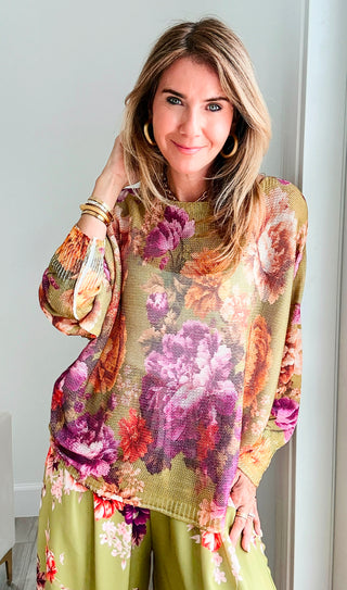 Harvest Blooms Italian St Tropez Knit