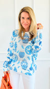 My Vase Collection Italian St Tropez Sweater-140 Sweaters-Italianissimo-Coastal Bloom Boutique, find the trendiest versions of the popular styles and looks Located in Indialantic, FL