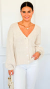 Bisou Knit Italian Cardigan-150 Cardigans/Layers-Italianissimo-Coastal Bloom Boutique, find the trendiest versions of the popular styles and looks Located in Indialantic, FL