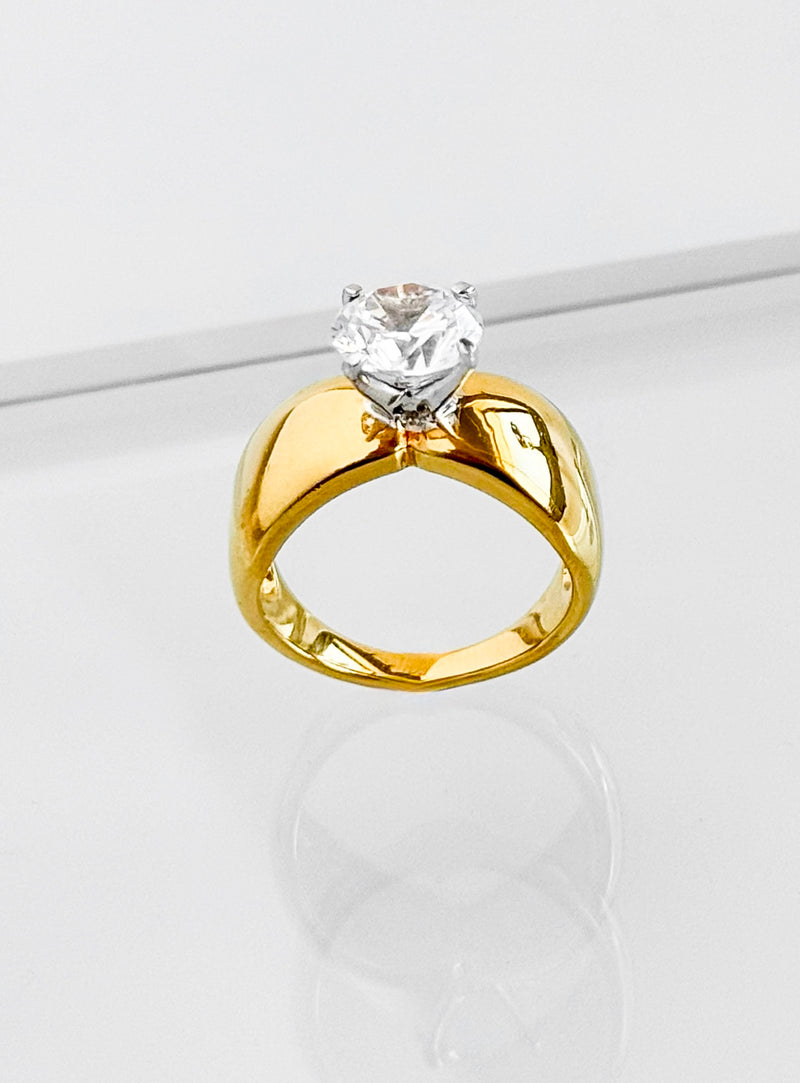 Sterling Silver Radiance Solitaire Ring-230 Jewelry-Oriental Treasure-Coastal Bloom Boutique, find the trendiest versions of the popular styles and looks Located in Indialantic, FL