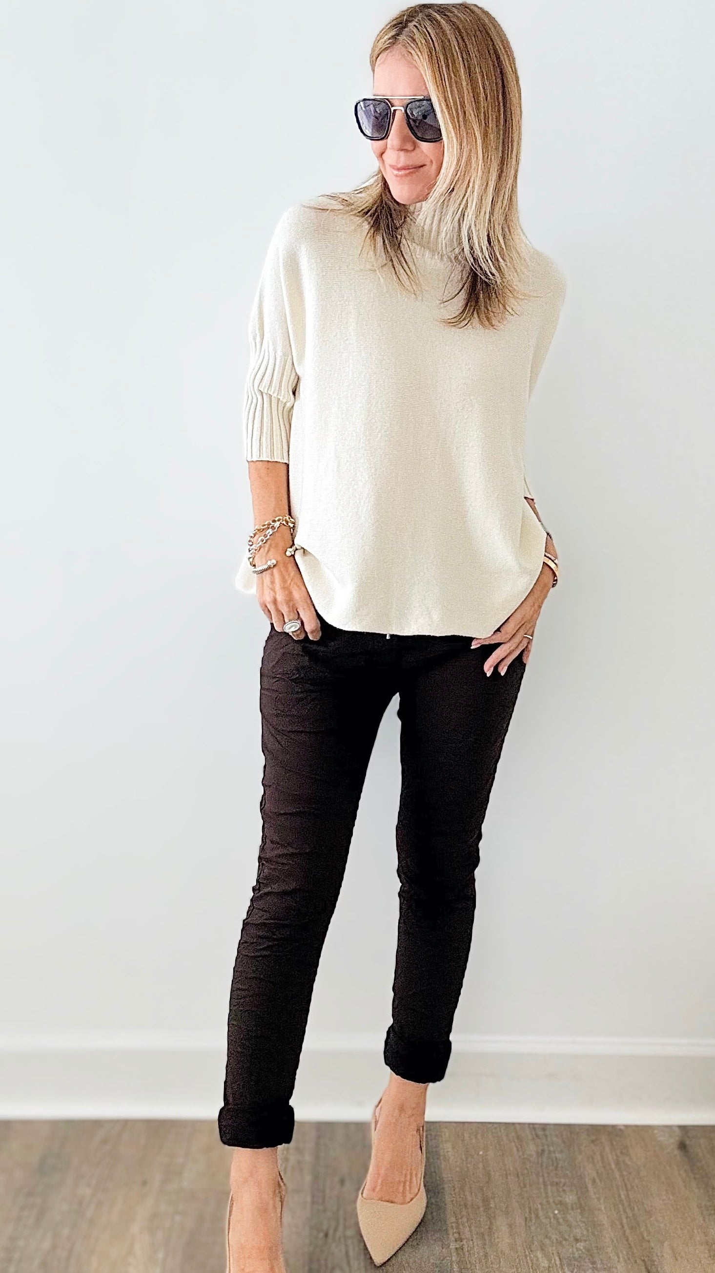 Love Endures Italian Jogger - Chocolate-180 Joggers-Italianissimo-Coastal Bloom Boutique, find the trendiest versions of the popular styles and looks Located in Indialantic, FL