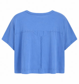 Relaxed Pocket Knit Top - Cornflower Blue