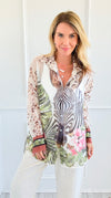 Safari Luxe Italian Blouse-130 Long Sleeve Set-Italianissimo-Coastal Bloom Boutique, find the trendiest versions of the popular styles and looks Located in Indialantic, FL