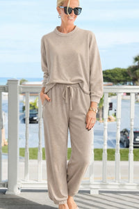 Weekend Ease Set -Ash Mocha