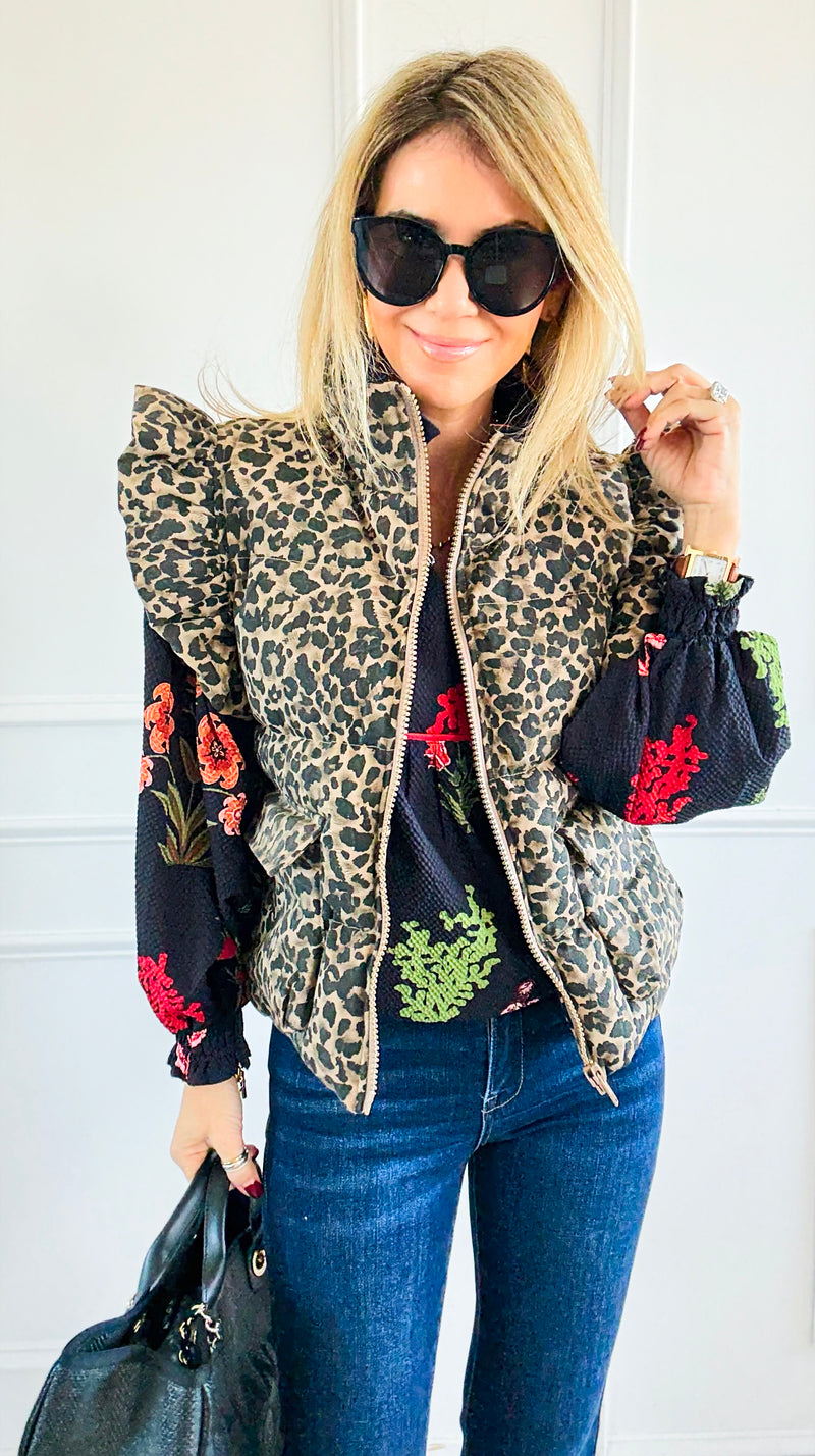 Le Puff Sauvage Vest-160 Jackets-JODIFL-Coastal Bloom Boutique, find the trendiest versions of the popular styles and looks Located in Indialantic, FL