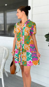 Vibrant Paisley Button Dress-200 Dresses/Jumpsuits/Rompers-VOY-Coastal Bloom Boutique, find the trendiest versions of the popular styles and looks Located in Indialantic, FL
