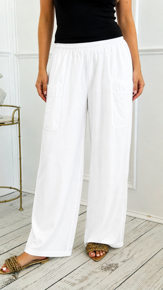 Easy Italian Pant - White