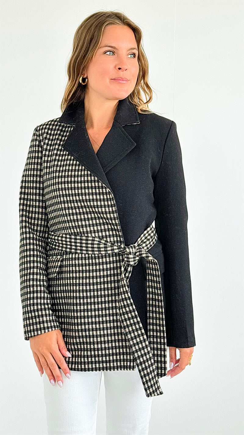 City Vibes Split Blazer-160 Jackets-Rousseau-Coastal Bloom Boutique, find the trendiest versions of the popular styles and looks Located in Indialantic, FL