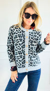 Leopard Luxe Knit Cardigan-150 Cardigans/Layers-Staccato-Coastal Bloom Boutique, find the trendiest versions of the popular styles and looks Located in Indialantic, FL