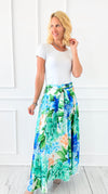 Hydrangea Italian Maxi Skirt-170 Bottoms-Venti6-Coastal Bloom Boutique, find the trendiest versions of the popular styles and looks Located in Indialantic, FL