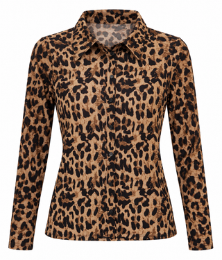 Leopard Zip Top