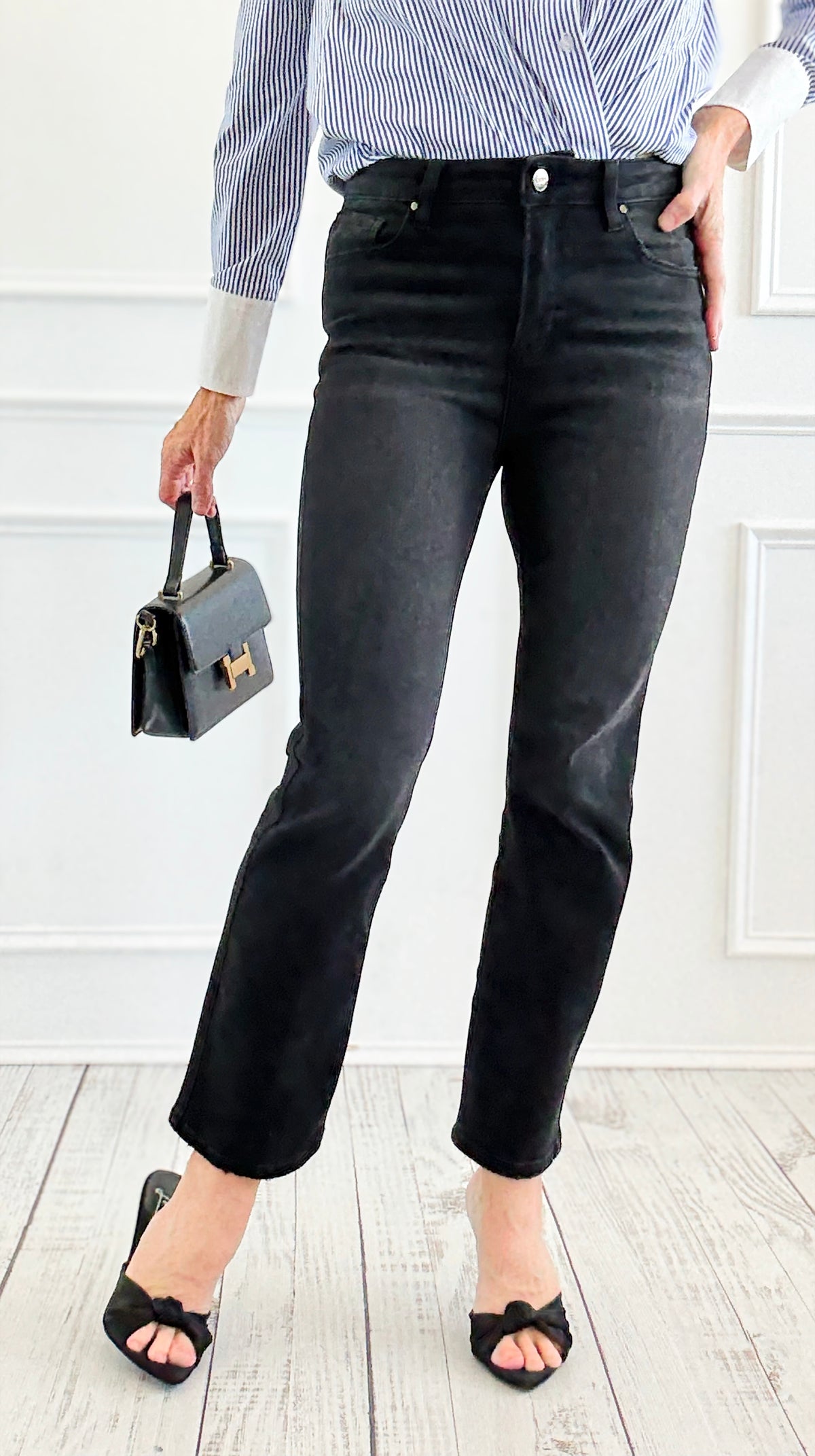 High Crop Straight Jeans-190 Denim-Risen-Coastal Bloom Boutique, find the trendiest versions of the popular styles and looks Located in Indialantic, FL