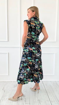 Button Down Safari Dress-200 Dresses/Jumpsuits/Rompers-Taelynn-Coastal Bloom Boutique, find the trendiest versions of the popular styles and looks Located in Indialantic, FL
