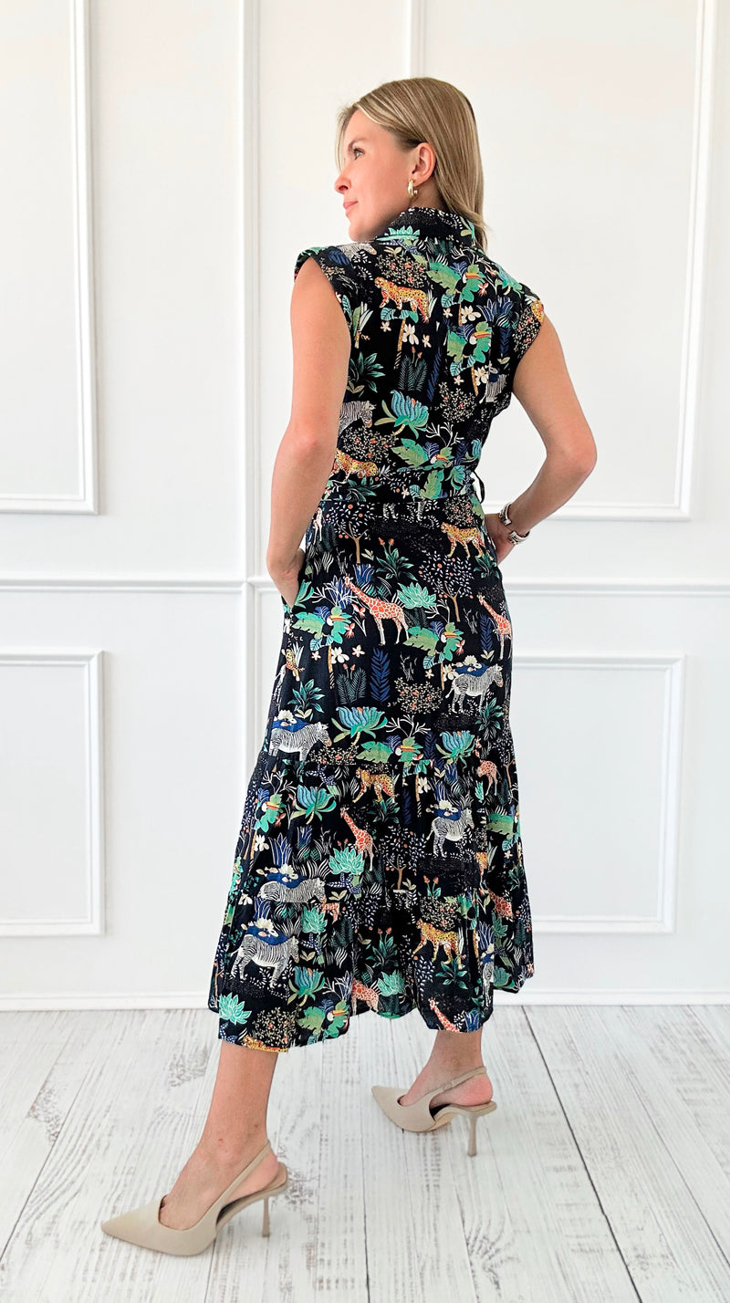 Button Down Safari Dress-200 Dresses/Jumpsuits/Rompers-Taelynn-Coastal Bloom Boutique, find the trendiest versions of the popular styles and looks Located in Indialantic, FL