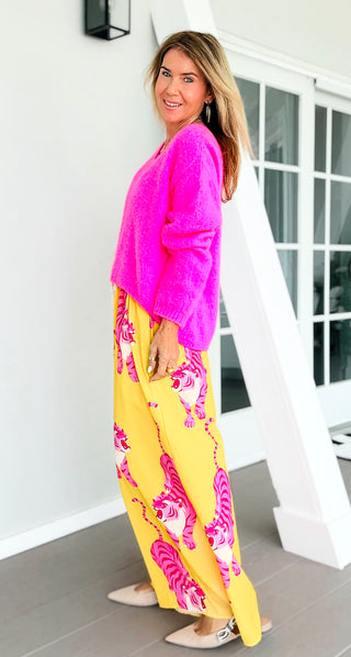 Pink Prowl Riviera Italian Pants