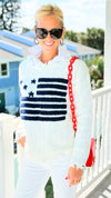 American Flag Sweater-140 Sweaters-Umgee-Coastal Bloom Boutique, find the trendiest versions of the popular styles and looks Located in Indialantic, FL