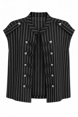 Pinstripe Commanding  Italian Vest