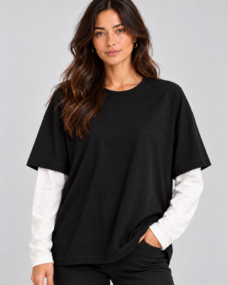 Easy Layered Crew Italian Top