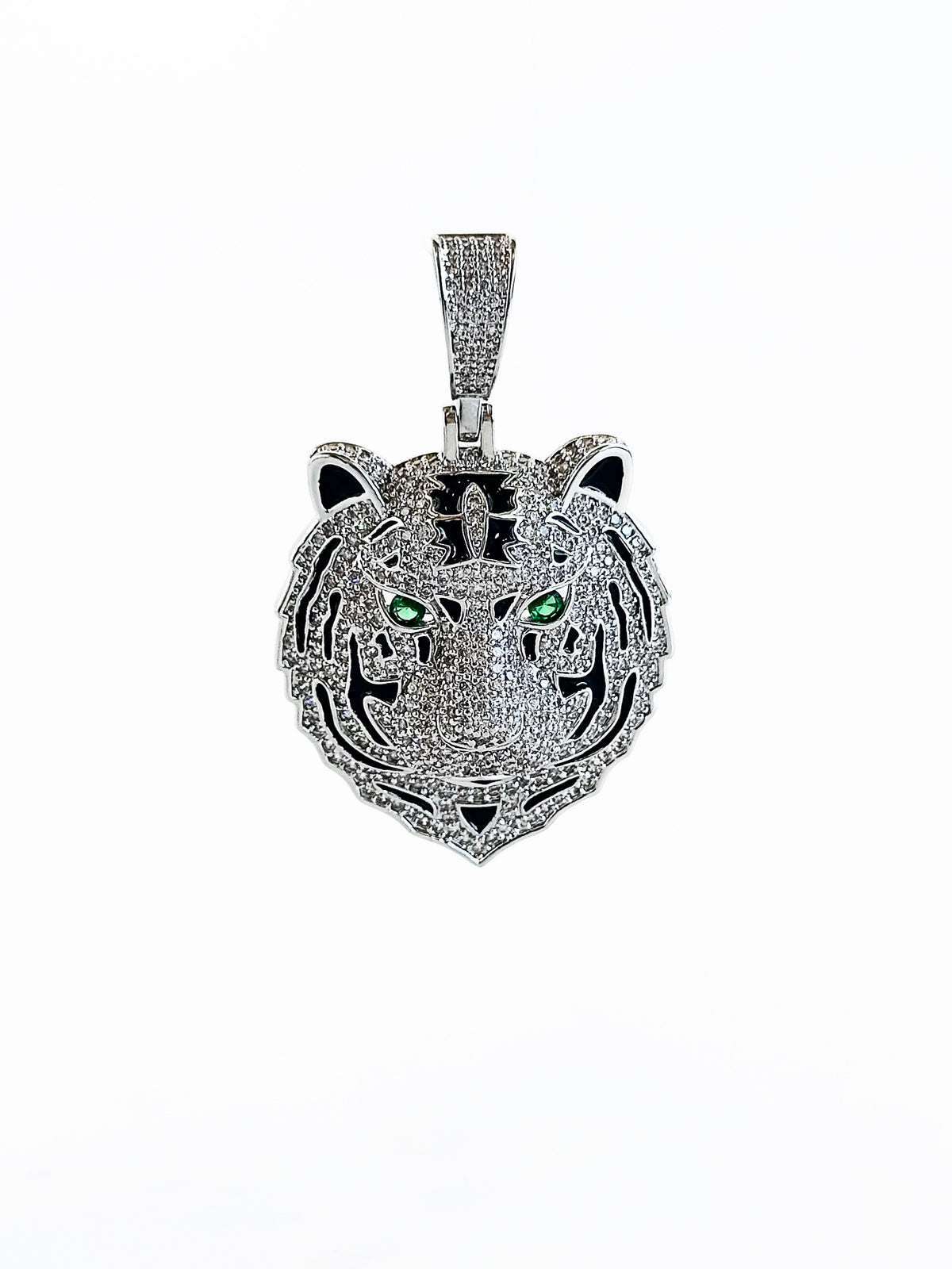 Micropave Wild Green Eyes Charm-230 Jewelry-NYC-Coastal Bloom Boutique, find the trendiest versions of the popular styles and looks Located in Indialantic, FL