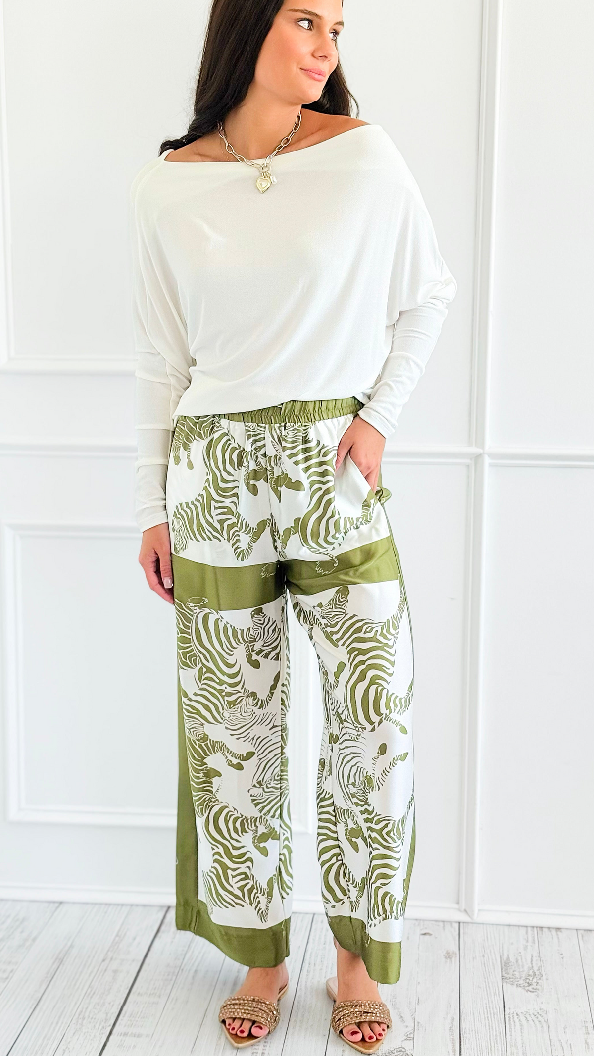 Wild Walk Lounge Pants-170 Bottoms-GLAM-Coastal Bloom Boutique, find the trendiest versions of the popular styles and looks Located in Indialantic, FL