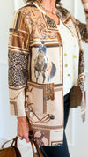 Equestrian Safari Italian Jacket-160 Jackets-VANESSA-Coastal Bloom Boutique, find the trendiest versions of the popular styles and looks Located in Indialantic, FL