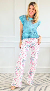 Blossom Charm Wide Leg Pants