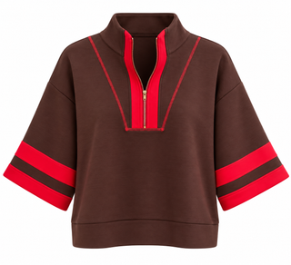 Contrast Stripe Set - Brown