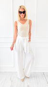 Wanderlight Wide-Leg Pants- Off White-100 Pants-Camellia-Coastal Bloom Boutique, find the trendiest versions of the popular styles and looks Located in Indialantic, FL