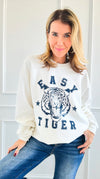 Wild Roar Vintage Sweatshirt-130 Long Sleeve Tops-Sweet Claire-Coastal Bloom Boutique, find the trendiest versions of the popular styles and looks Located in Indialantic, FL