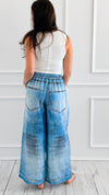 Drifted Denim Print Italian Pants-100 Pants-Italianissimo-Coastal Bloom Boutique, find the trendiest versions of the popular styles and looks Located in Indialantic, FL