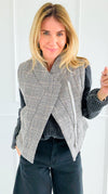 Checked In Quilted Vest-160 Jackets-mystree-Coastal Bloom Boutique, find the trendiest versions of the popular styles and looks Located in Indialantic, FL