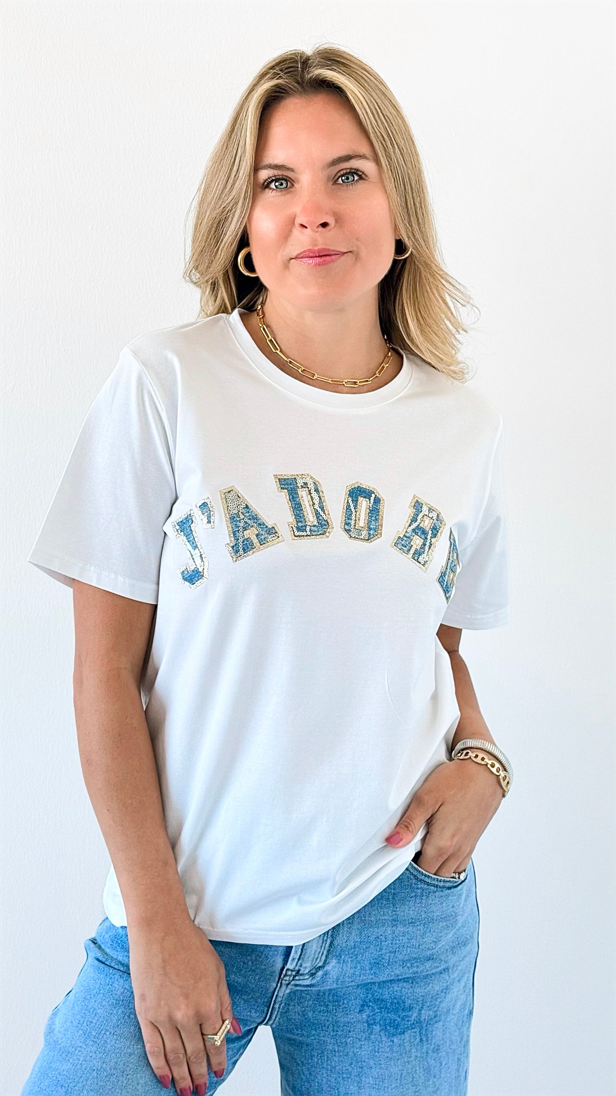 J'adore Italian T-Shirt-110 Short Sleeve Tops-Italianissimo-Coastal Bloom Boutique, find the trendiest versions of the popular styles and looks Located in Indialantic, FL