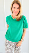 Laguna Terry Top-110 Short Sleeve Tops-Jodifl-Coastal Bloom Boutique, find the trendiest versions of the popular styles and looks Located in Indialantic, FL