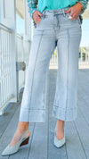 Defined Structure Crop Pants-170 Bottoms-Risen-Coastal Bloom Boutique, find the trendiest versions of the popular styles and looks Located in Indialantic, FL