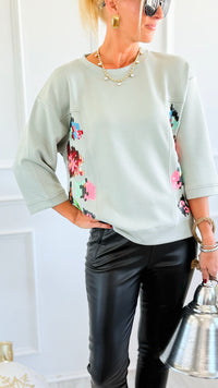 Pop of Color Scuba Top- JOH-130 Long Sleeve Tops-Joh Apparel-Coastal Bloom Boutique, find the trendiest versions of the popular styles and looks Located in Indialantic, FL