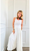 Flowy Wide Leg Pants-170 Bottoms-BucketList-Coastal Bloom Boutique, find the trendiest versions of the popular styles and looks Located in Indialantic, FL