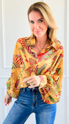 Botanical Dream Button-Up Top-130 Long Sleeve Tops-Rousseau-Coastal Bloom Boutique, find the trendiest versions of the popular styles and looks Located in Indialantic, FL