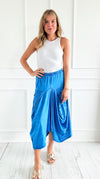 PRE ORDER Buffy Cotton Pocketed Italian Skirt - Blue-170 Bottoms-Tempo-Coastal Bloom Boutique, find the trendiest versions of the popular styles and looks Located in Indialantic, FL