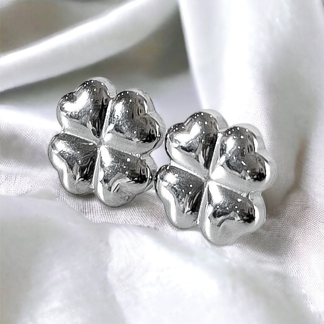 Stainless Steel Flower Stud Earrings-230 Jewelry-NYC-Coastal Bloom Boutique, find the trendiest versions of the popular styles and looks Located in Indialantic, FL