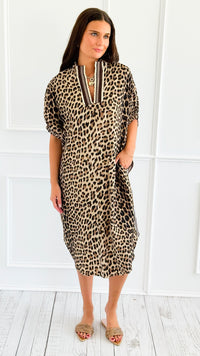 Wild Rhythm Dolman Midi Dress-200 Dresses/Jumpsuits/Rompers-ENTRO-Coastal Bloom Boutique, find the trendiest versions of the popular styles and looks Located in Indialantic, FL