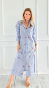 Whimsy Lines Italian Button Dress-200 Dresses/Jumpsuits/Rompers-JOY & LOVE-Coastal Bloom Boutique, find the trendiest versions of the popular styles and looks Located in Indialantic, FL